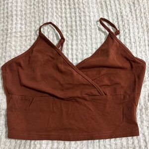 SHEIN Rust Brown Crop Top